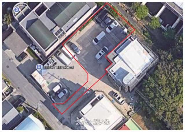 那覇市金城1丁目の売土地 区画の位置